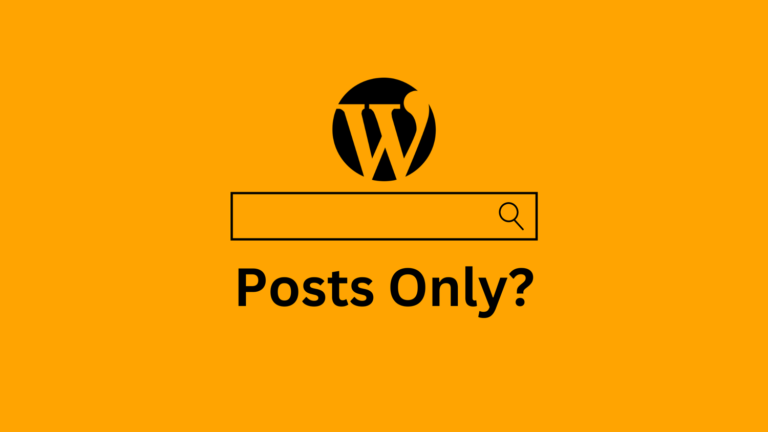 How to limit search to only posts in WordPress without plugin
