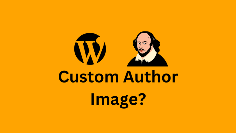 Custom Author Image Without Gravatar To WordPress